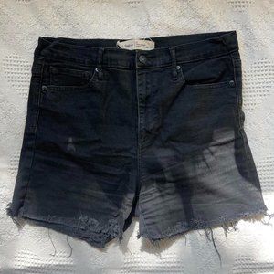 Gap black high waisted denim shorts